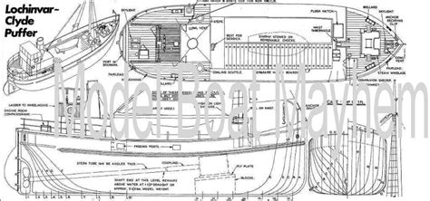 Model Boat Plans Clyde Puffer Blueprint Boat