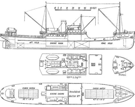 Model Cargo and Passenger Ship Plans