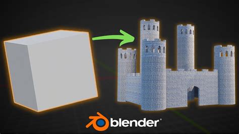 Model Castle In Blender
