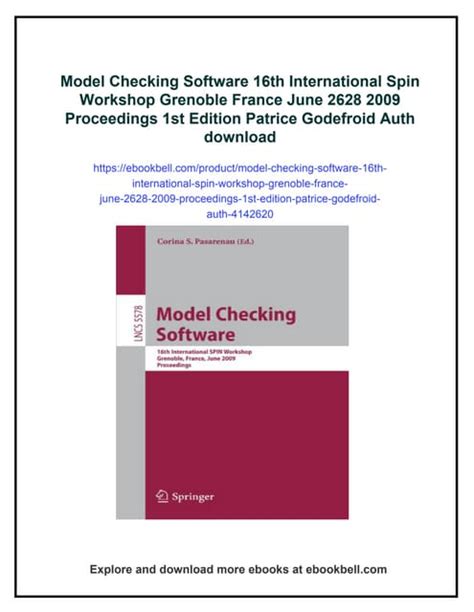 Model Checking Software