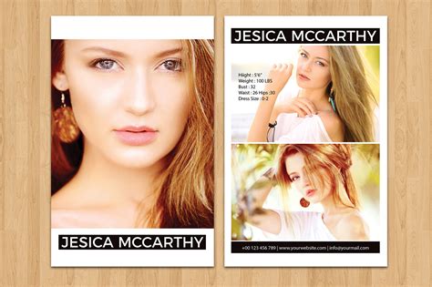Model Comp Card On Behance