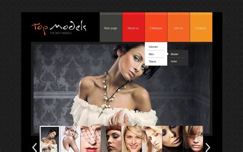 Model Portfolio Templates TemplateMonster