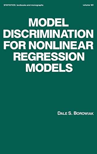 Model discrimination for nonlinear regression models statistics a series of textbooks and monographs. - Industrielle lüftung ein handbuch der empfohlenen praxis 23..