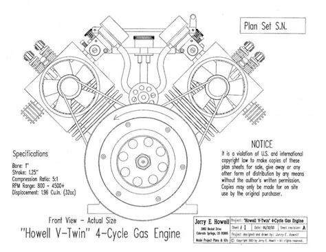 Model engine plans free download.  It has 1. 85 ci displacement.  The ...