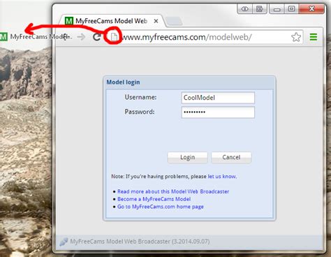 Model login myfreecams