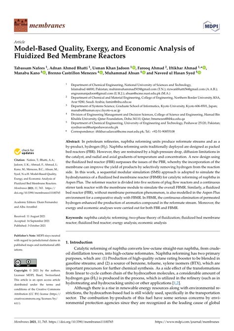 Model-Based Quality, Exergy, and Economic Analysis of …