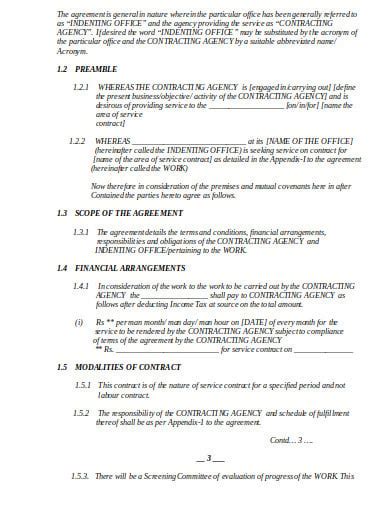 Modeling Agency Contract Template Collection