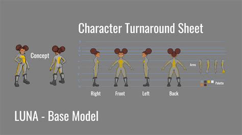 Modeling character sheet. I already have finalized 2D design assets from a desig...