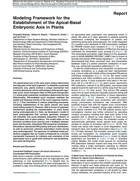 Modeling framework for the establishment of the apical-basal ... - PubMed