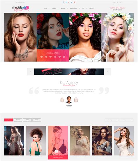 Models Agency Models Portfolio HTML Template