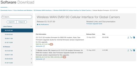 Modem firmware download.  New versions of firmware will be released when your modem manufact...
