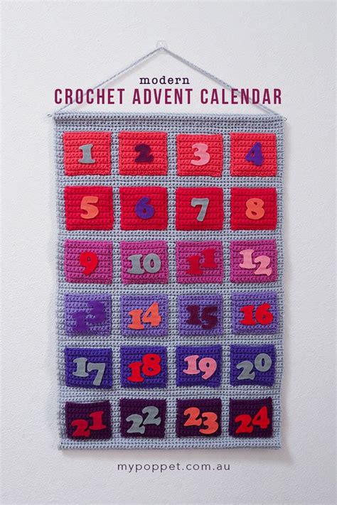 Modern Advent Calendar Free Crochet Pattern
