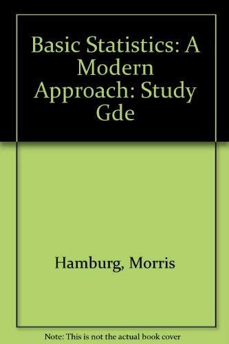 Modern Approach To Statistics Study Gde Probability Mathematical Statistics