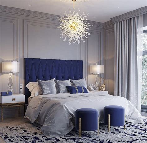 Modern Blue Bed Room Styles
