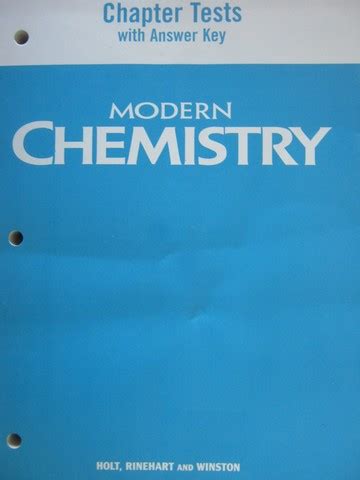 Modern Chemistry Chapter Test With Answer Key