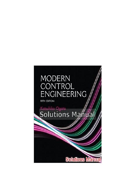 Modern Control Engineering 5th Edition Solution Manual Pdf