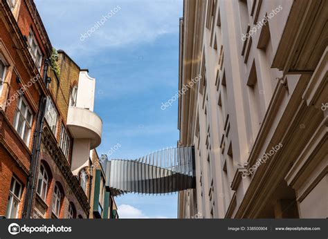 Modern Design Bridge between Two Buildings in London Editorial Image