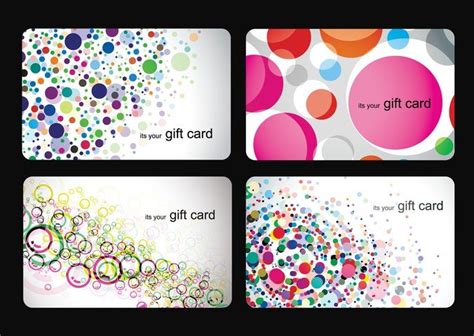 Modern Gift Card Templates Vector Set Free Vector Graphics All Free