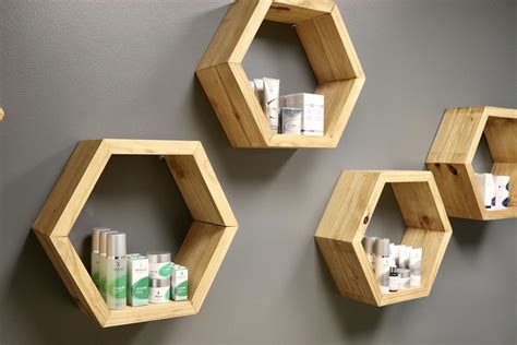 Modern Hexagonal Floating Shelves - learn.kregtool.com