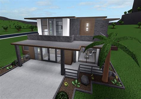 Modern House Bloxburg 2 Story 50k Bloxburg House Build 2 Story Modern