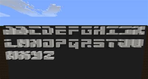 Modern Letters Minecraft Project