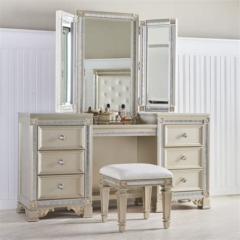 Modern Makeup Vanity Chair With Wheels Wayfair