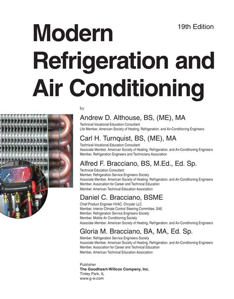 Modern Refrigeration And Air Conditioning Eighteenth 19th Edition