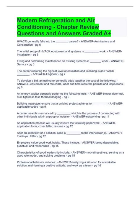 Modern Refrigeration Answers