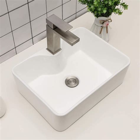 Modern Square Ceramic Bathroom Sink White Hand Wash Basin Wall Hung …