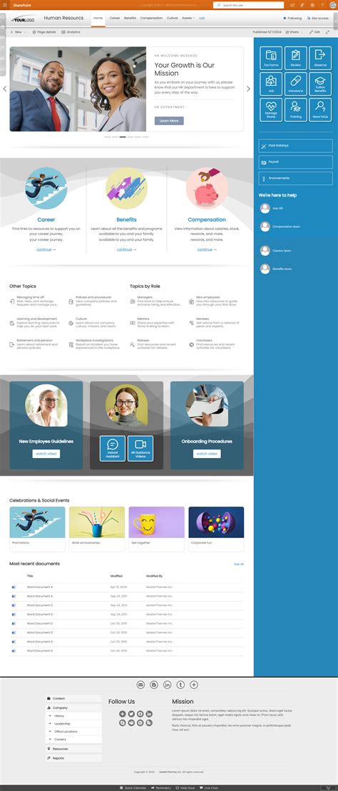 Modern Templates for SharePoint Online O365 and SharePoint 2019