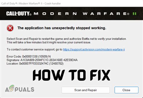 Modern Warfare 2 beta crashing on PC 0x00001338 error What causes it and how to possibly fix it