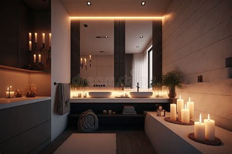 Modern bathroom.  It casts gorgeous lighting effects, while its sleek, lux...