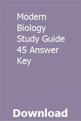 Modern biology study guide 45 answer key. - Komatsu wa470 6 wa480 6 galeo wheel loader service repair workshop manual.