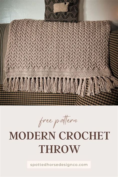 Modern crochet blanket patterns free.  Find your next free crochet blanket pattern.  Size H...