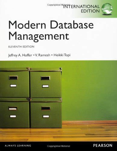 Modern database management 11th edition instructors manual. - Kommentar zu den allgemeinen versorgungsbedingungen für elektrizität, gas, fernwärme und wasser.