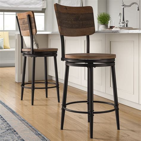 Modern farmhouse bar stools. When it comes to creating a cozy and inviting atmosphere in your home, country farmhouse decor is the perfect choice. This timeless style combines rustic elements with a touch of v... 