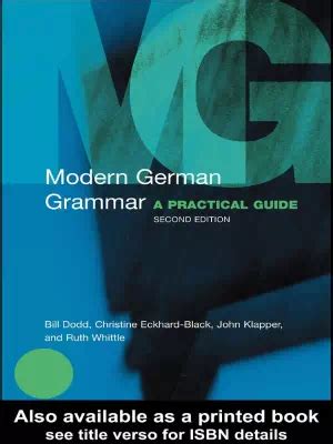 Modern german grammar a practical guide 2nd edition. - Essentials of human anatomy physiology laboratory manual.