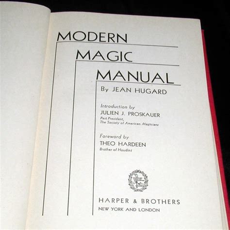 Modern magic manual by jean hugard. - Mystical warrior midnight bay 3 by janet chapman.