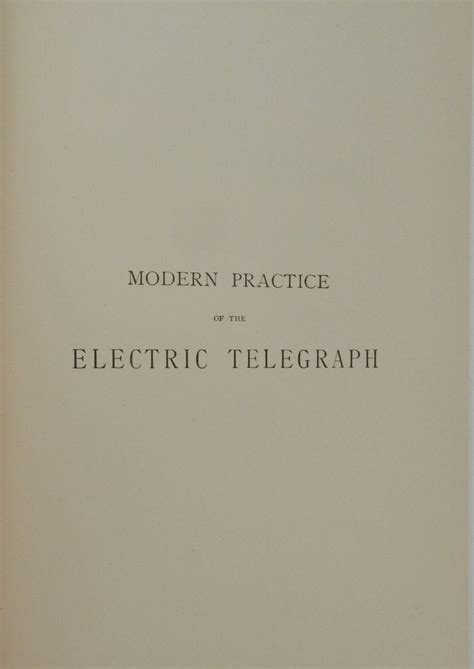 Modern practice of the electric telegraph a handbook for electricians. - Black op saison 1 tome 6 black op 6.