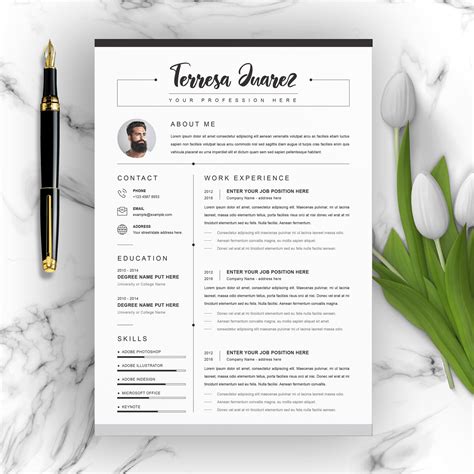 Modern resume. The “Bold Modern” resume template from Microsoft Word is a great choice if you’re looking to make a memorable impact on employers. With its skill bars, headshot, and large header, this template is sure to help you stand out from other candidates. 6. Modern. Download Resume Template for Word. 