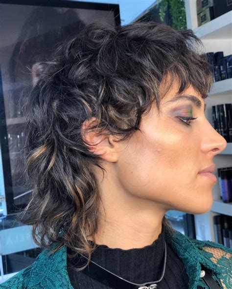 The modern mullet curly is a contemporary take on