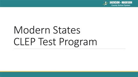 Modern states clep. Sign Up Now. Registering with Modern States is free and easy. Freshman Year for Free 