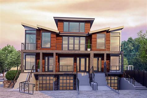 Design Overview: This triplex house is a t
