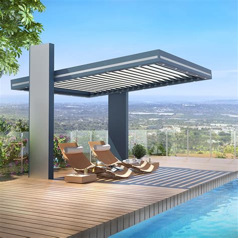 With a pergola, you can enjoy your own garden all year round. Nature gives you space to breathe and energizes you, and the best way to maximize that — whatever the weather — is with an aluminum pergola. Integrated heating, speakers and lighting help create the ultimate outdoor experience: the comfort of the indoors, surrounded by nature.. 