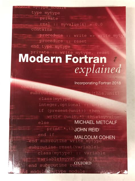 Read Modern Fortran Explained Incorporating Fortran 2018 By Michael Metcalf