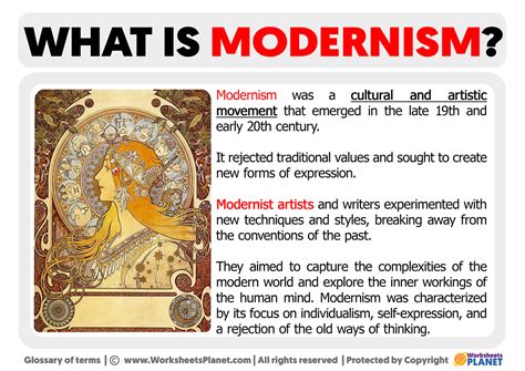 Modernism - Meaning, Definition, History & Examples - Citrinitas