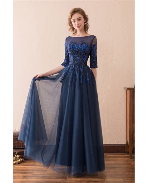 Modest Style Homecoming Gowns With Sleeve, Modest Formal …