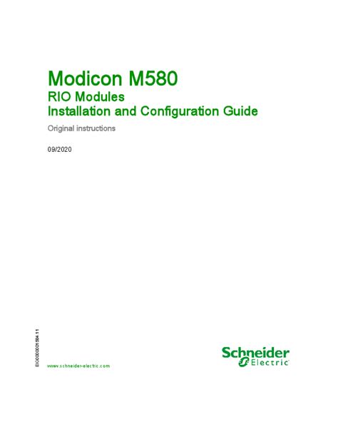 Modicon m580 manual.  This cordset is an accessory of I/O module.  For detaile...