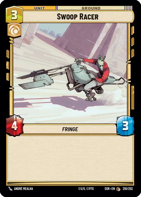 Modified Swoop Card Star Wars Trading Card Game