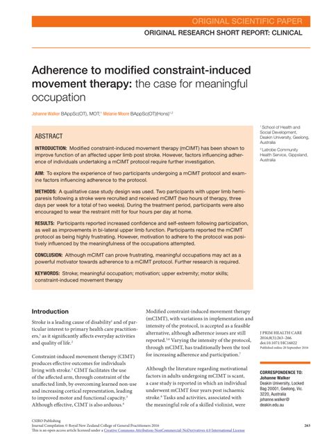 Modified constraint-induced movement therapy during  PubMed.